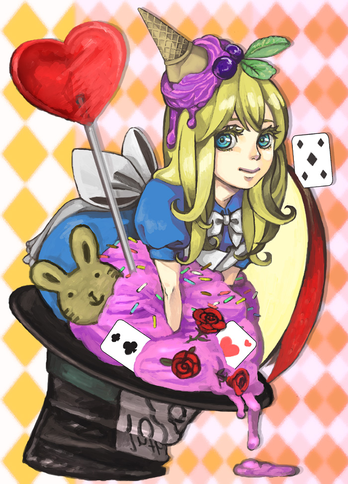 alice (alice's adventures in wonderland) drawn by noja