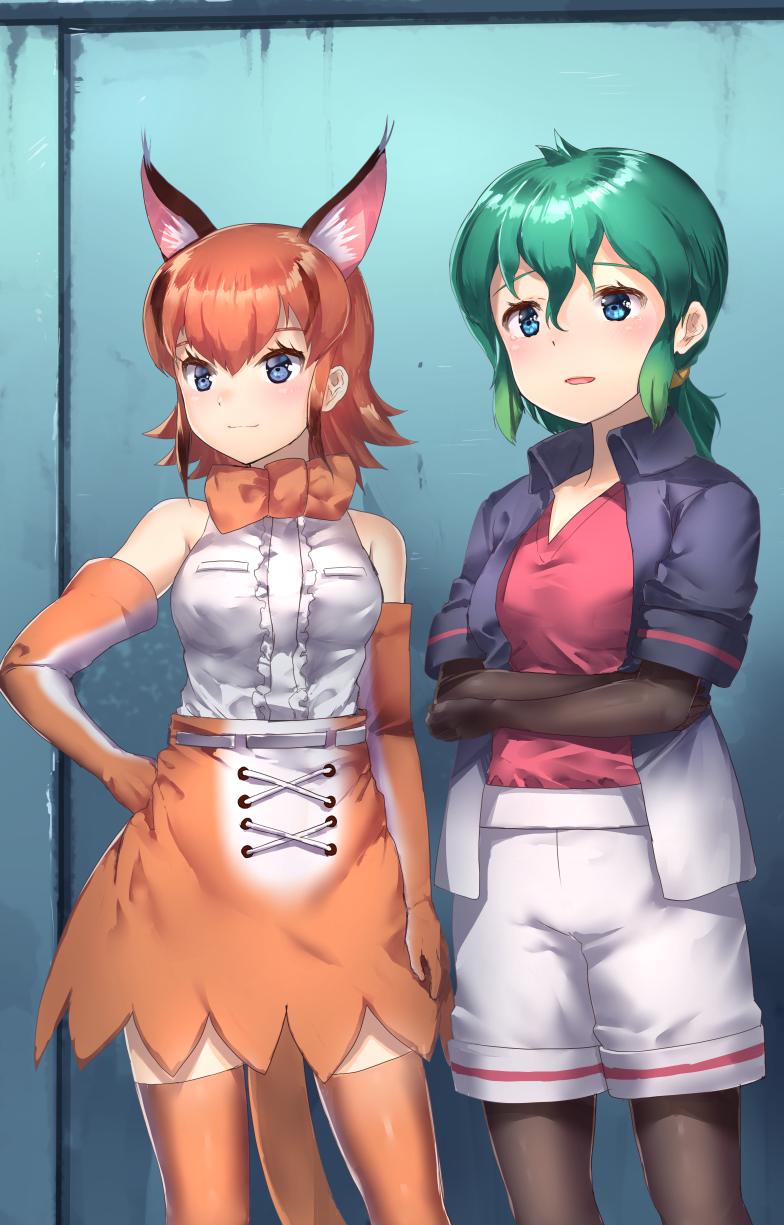 kaban and caracal (kemono friends and 1 more) drawn by tadano_magu