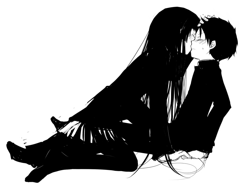 girlfriend and boyfriend (houkago play) drawn by shima_tokio