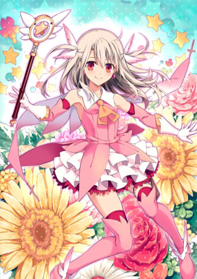 illyasviel von einzbern, prisma illya, and magical ruby (fate and 1 more) drawn by hiroyama_hiroshi