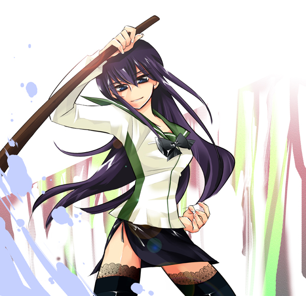 busujima saeko (highschool of the dead) drawn by jack_(00001010)
