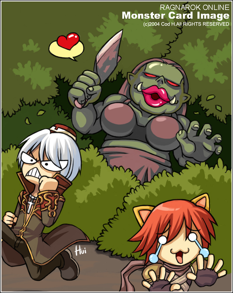priest, assassin, and orc lady (ragnarok online) drawn by cod.h