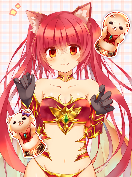 cerberus, mimi, and coco (granblue fantasy and 1 more) drawn by jin_rikuri