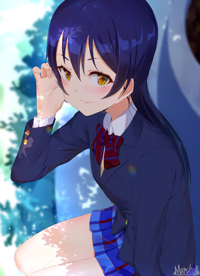 sonoda umi (love live! and 1 more) drawn by marshall_(wahooo)