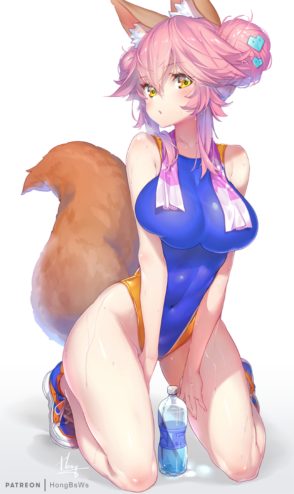 tamamo and tamamo no mae (fate and 1 more) drawn by hong_(white_spider)