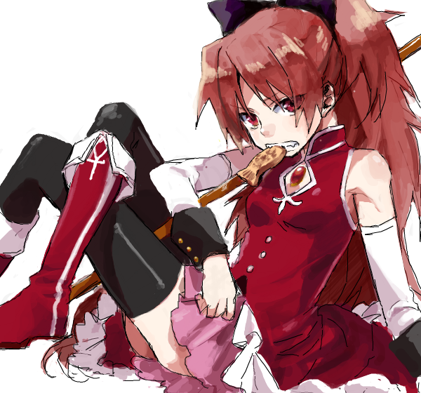 sakura kyoko (mahou shoujo madoka magica) drawn by nkgwbs