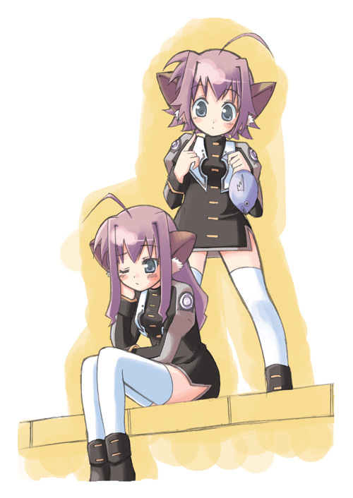 lieselotte and liesearia (lyrical nanoha and 2 more) drawn by salty_(cherrypie)