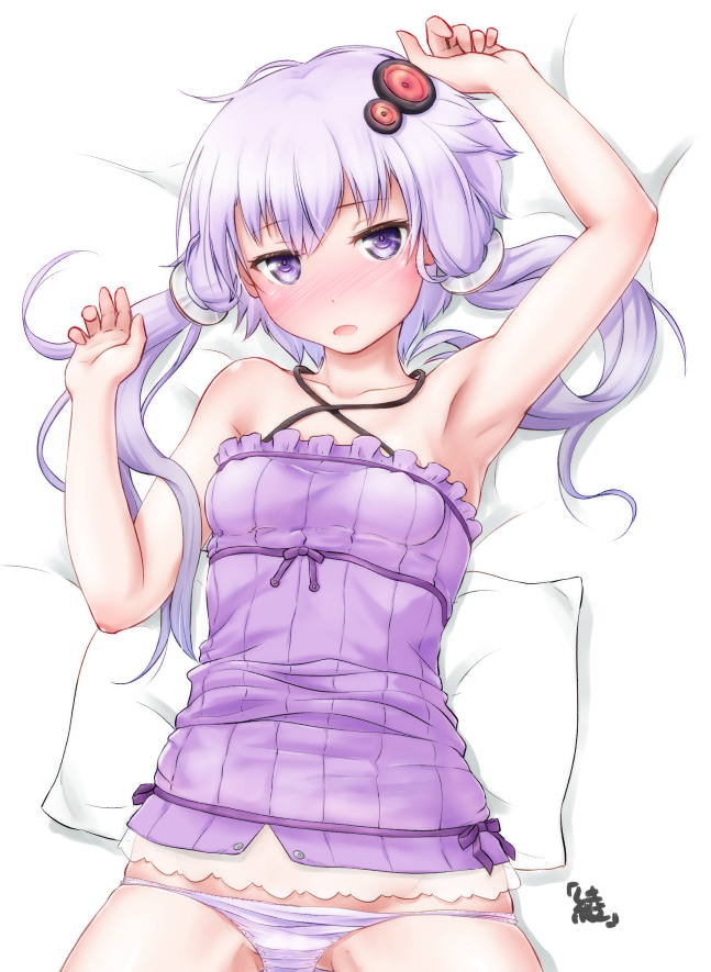 yuzuki yukari (vocaloid and 1 more) drawn by ayama_yuiya