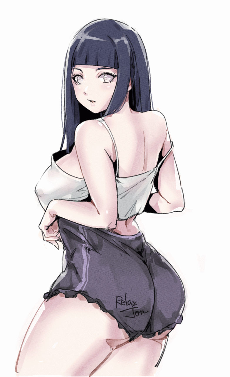 hyuuga hinata (naruto and 1 more) drawn by relaxjon