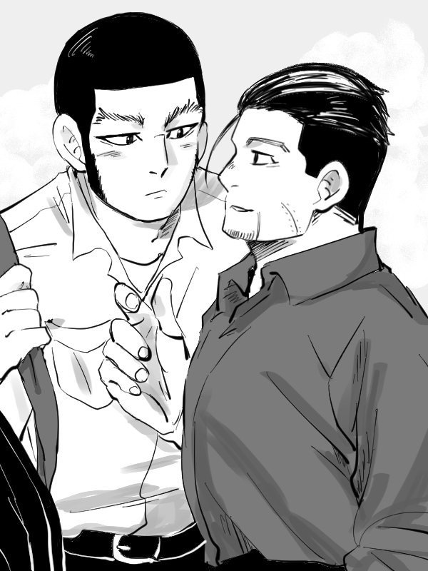 ogata hyakunosuke and tanigaki genjirou (golden kamuy) drawn by souda_(sosoda)