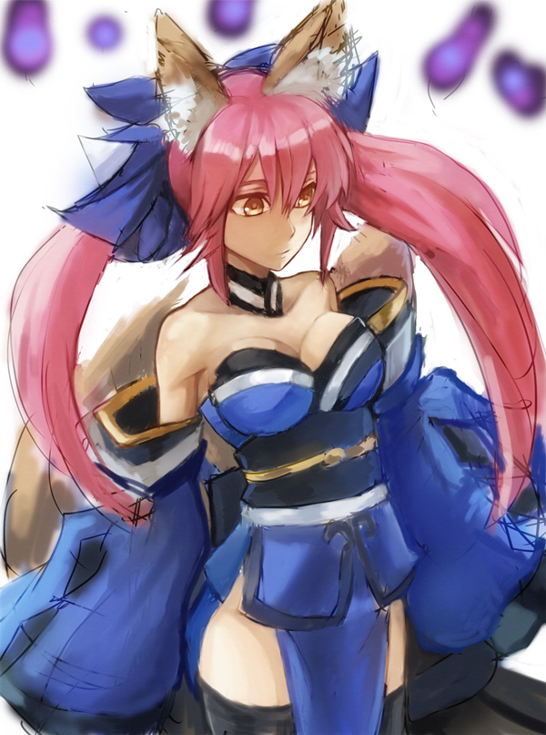 tamamo and tamamo no mae (fate and 1 more) drawn by aoten_(aoiroarekore)