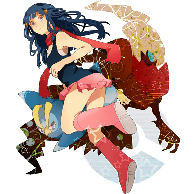 dawn, darkrai, and prinplup (pokemon and 1 more) drawn by kasuboo