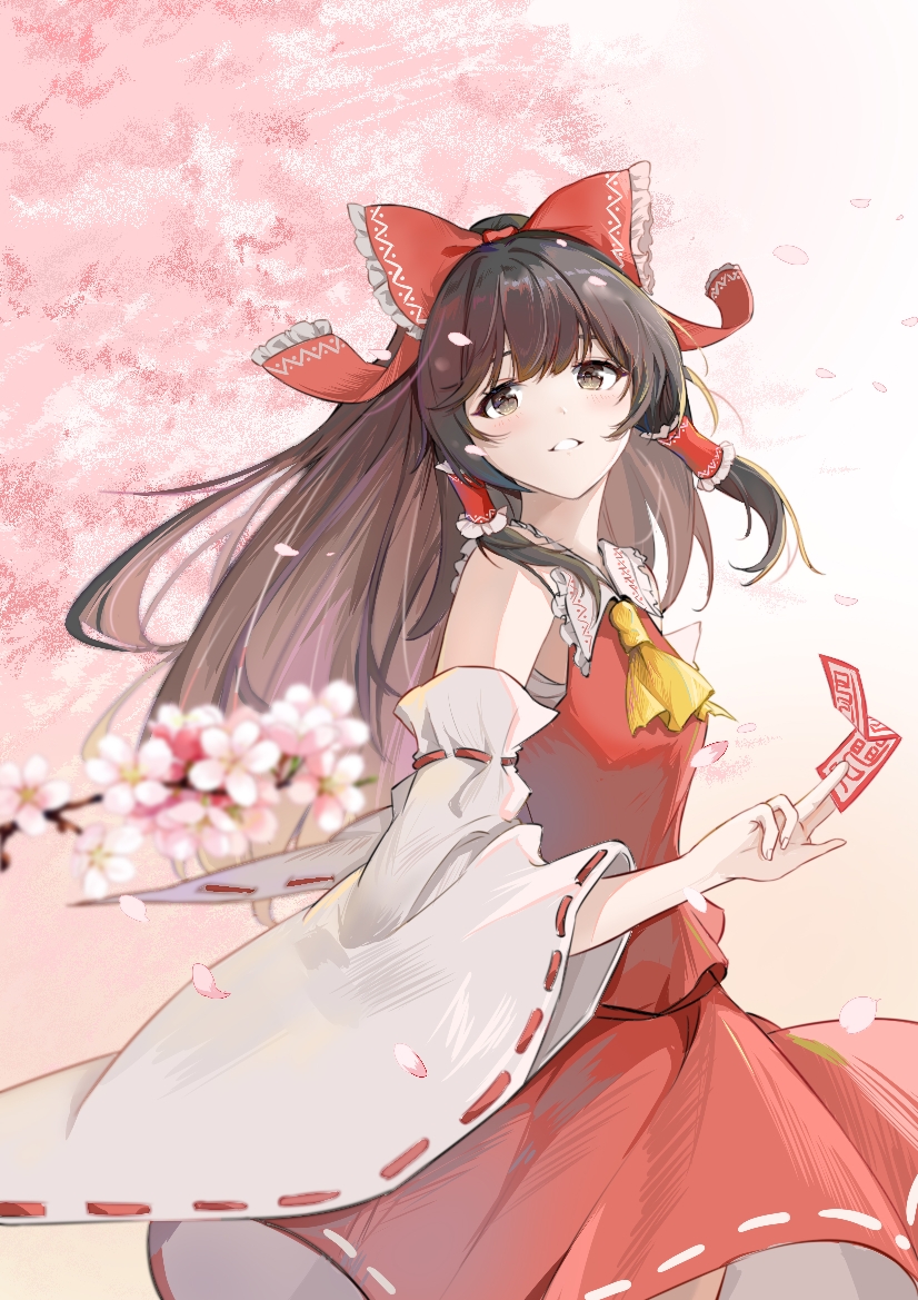 hakurei reimu (touhou) drawn by hakugyokurou_no_oojou-sama