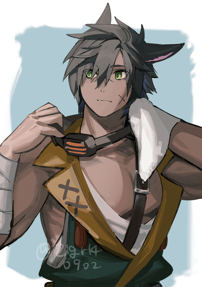 warrior of light (final fantasy and 1 more) drawn by mn_(zig_r14)
