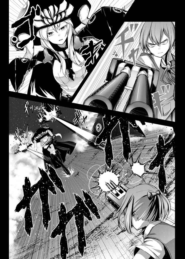 shiranui, wo-class aircraft carrier, and enemy aircraft (kantai collection) drawn by ichifuji_nitaka_(phase_nine)