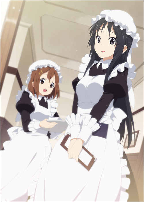 akiyama mio and hirasawa yui (k-on!) drawn by mizuki_makoto