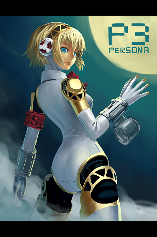 aigis (persona and 1 more) drawn by k+