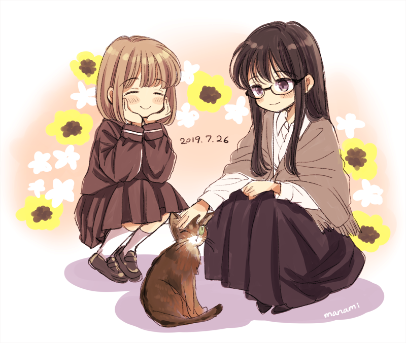 himawari-san and kazamatsuri matsuri (himawari-san) drawn by sugano_manami