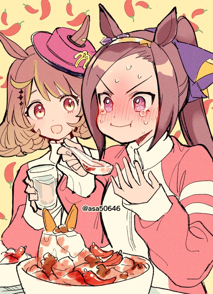 sakura bakushin o and north flight (umamusume) drawn by asa50646