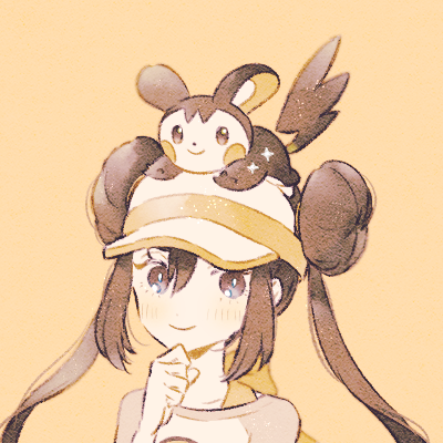 rosa and emolga (pokemon and 1 more) drawn by ryokuno_green