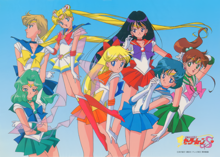 tsukino usagi, sailor moon, mizuno ami, aino minako, hino rei, and 10 more (bishoujo senshi sailor moon and 1 more) drawn by itou_ikuko