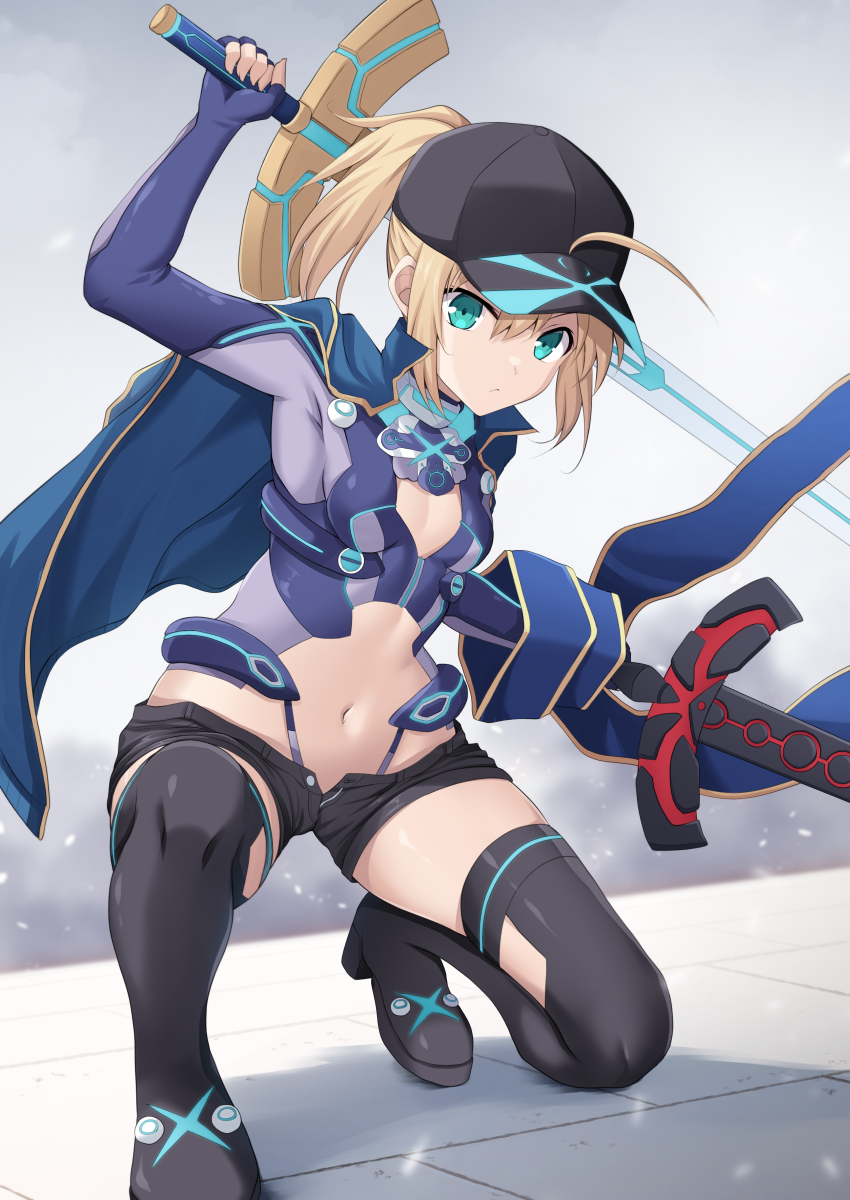 artoria pendragon and mysterious heroine x (fate and 1 more) drawn by cross_(crossryou)