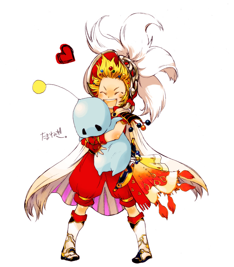 onion knight and koyokoyo (final fantasy and 2 more) drawn by nanami_(fuku)
