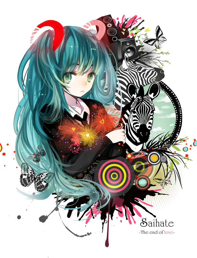 hatsune miku (vocaloid and 1 more) drawn by shell_(shell518)