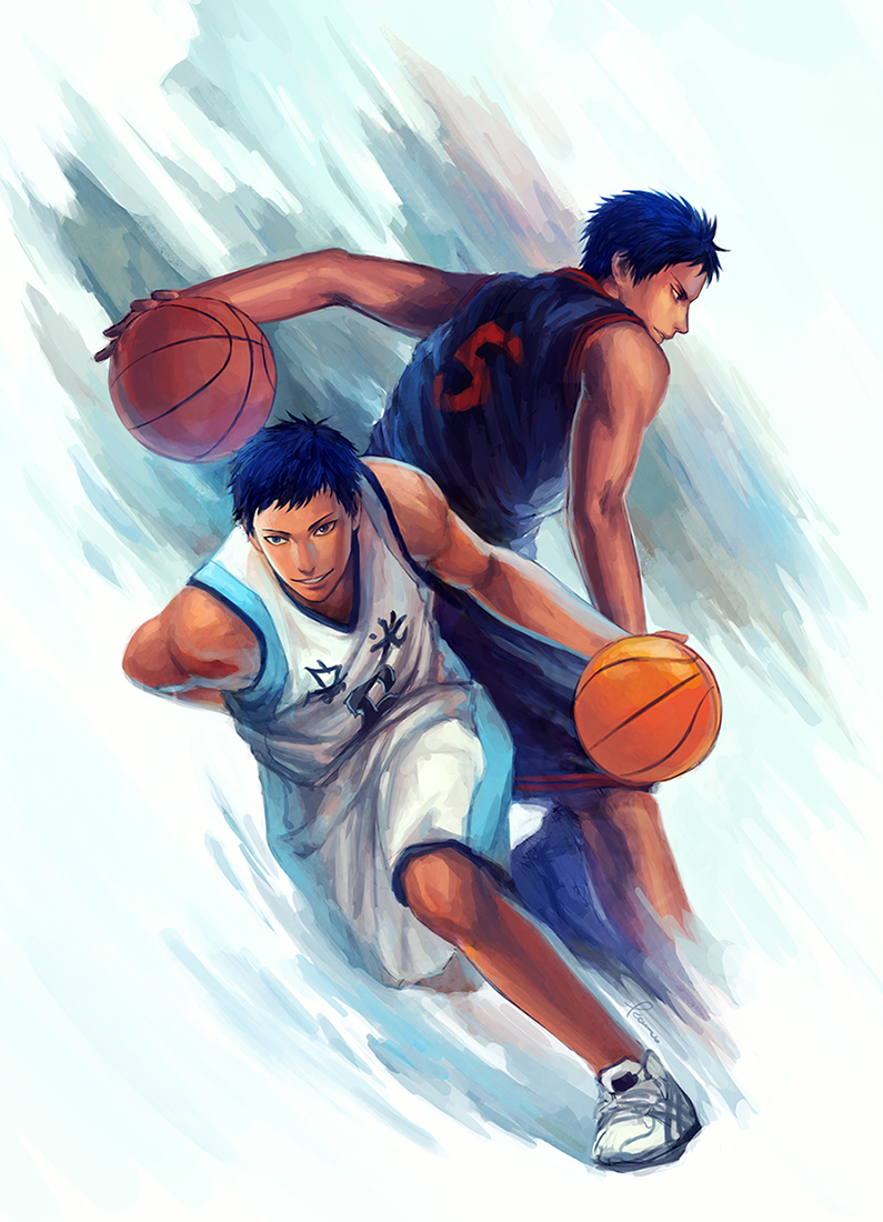 aomine daiki (kuroko no basuke) drawn by kamille_areopagita