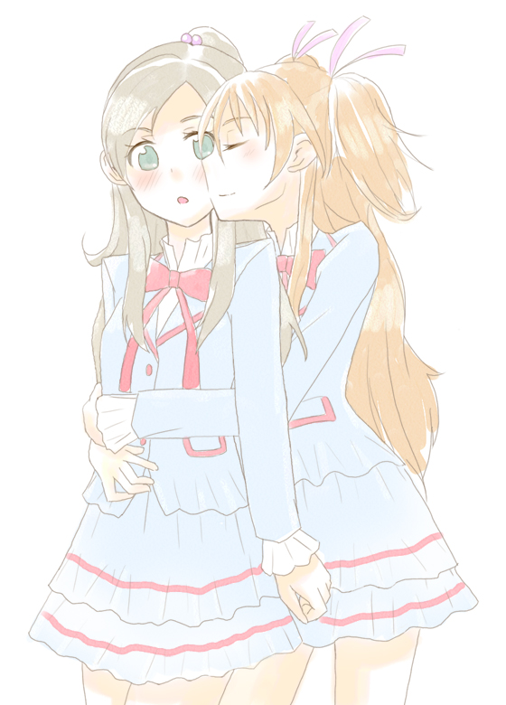 houjou hibiki and minamino kanade (precure and 1 more) drawn by minu