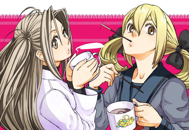 koujiro frau and yukifune airi (robotics;notes) drawn by youne