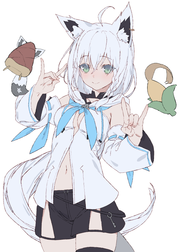 shirakami fubuki and oruyanke (hololive) drawn by izumi_sai