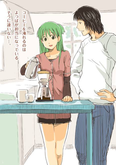 koiwai yotsuba and mr. koiwai (yotsubato!) drawn by kaitarosu