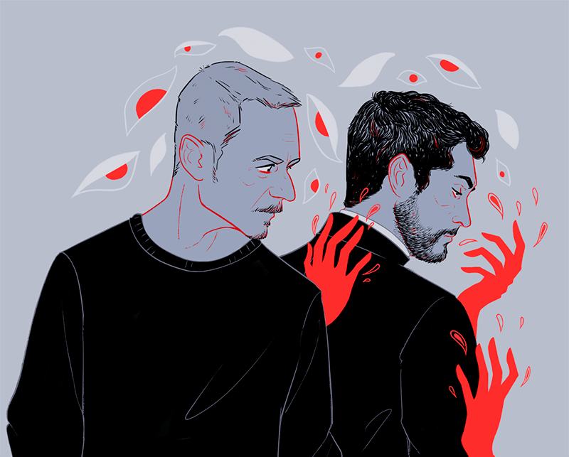 marcus keane and tomas ortega (the exorcist) drawn by weardes