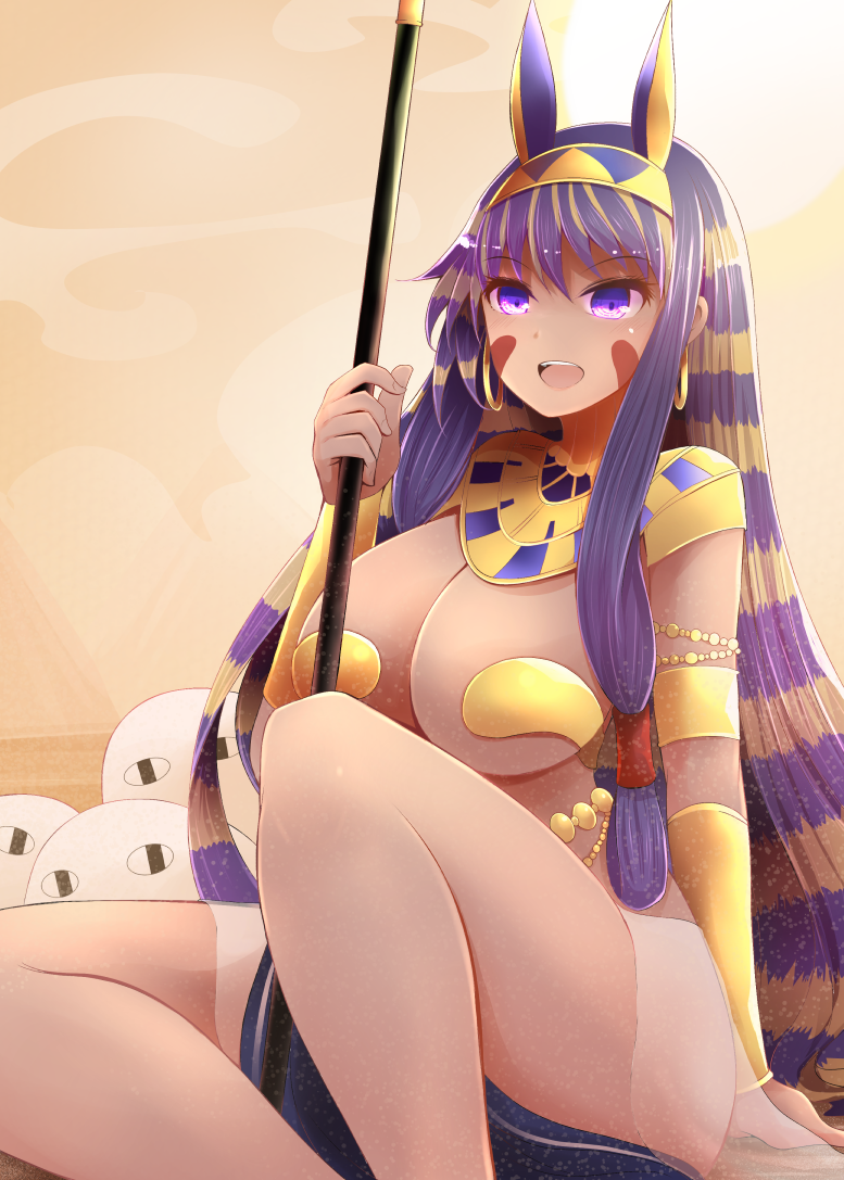 nitocris and medjed (fate and 1 more) drawn by arano_oki