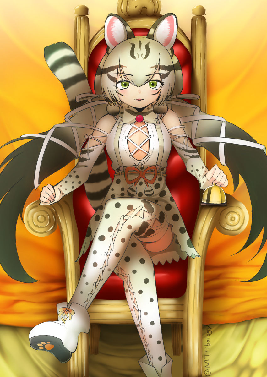 geoffroy's cat (kemono friends and 1 more) drawn by august_vaella
