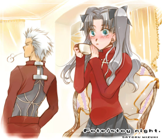 tohsaka rin and archer (fate and 1 more)