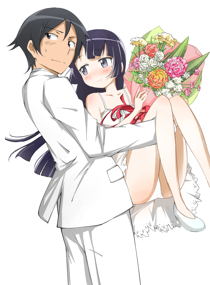 gokou ruri and kousaka kyousuke (ore no imouto ga konna ni kawaii wake ga nai) drawn by hiramatsu_hideki