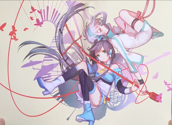 luo tianyi and yanhe (vocaloid and 1 more) drawn by ask_(askzy)