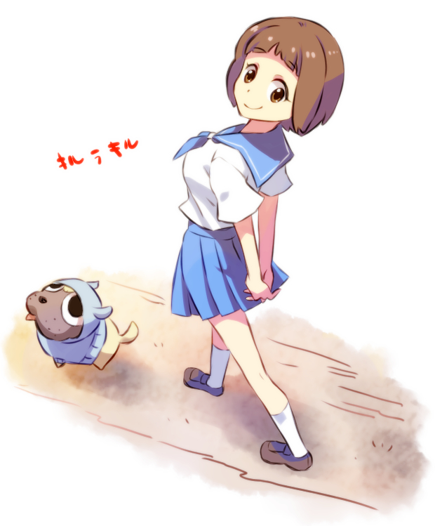 mankanshoku mako and guts (kill la kill) drawn by su_(pixiv44447)
