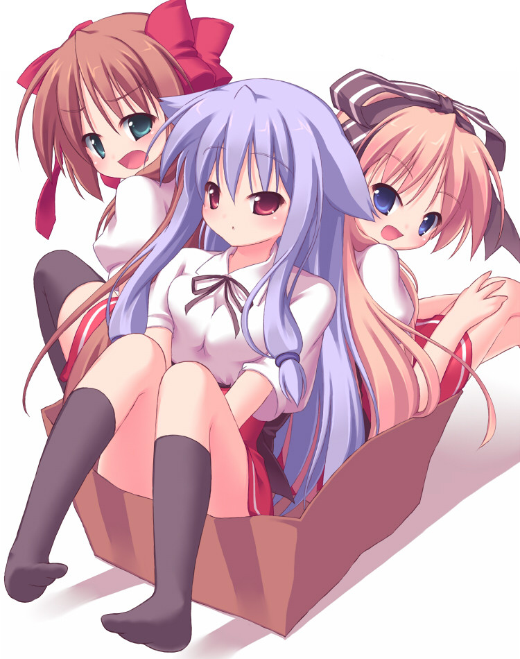 serizawa fumino, kiriya nozomi, and umenomori chise (mayoi neko overrun!) drawn by yu-twilight