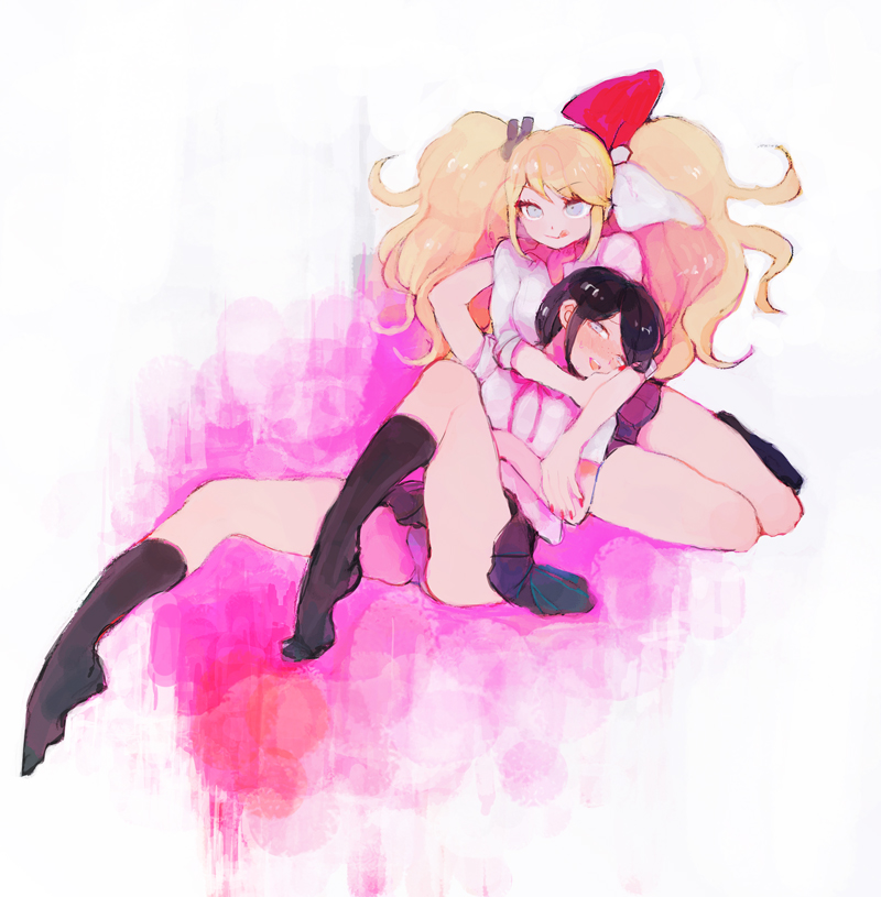 enoshima junko and ikusaba mukuro (danganronpa and 1 more) drawn by nanzuyo_(gnsi)