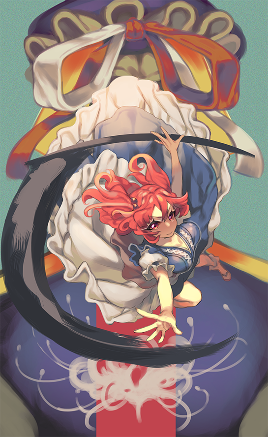 shiki eiki and onozuka komachi (touhou) drawn by cheong_ha