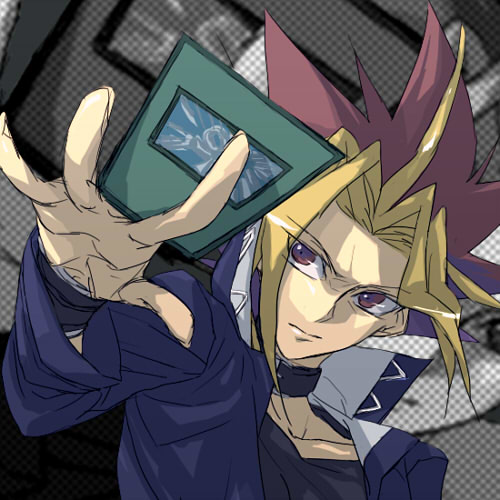 yami yugi and monster reborn (yu-gi-oh! and 1 more) drawn by honmaguro_(ran)