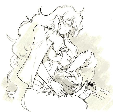 nia teppelin and simon (tengen toppa gurren lagann) drawn by kanke_(yonkuma)