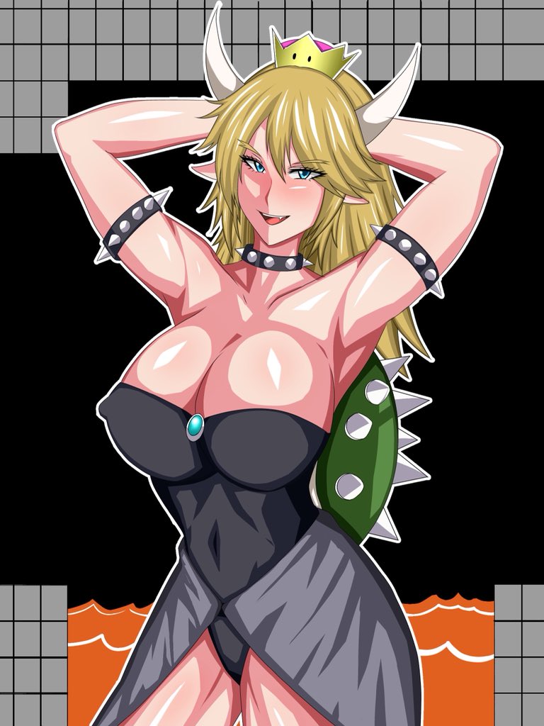 bowsette (mario and 2 more) drawn by sanada_(r0l48)