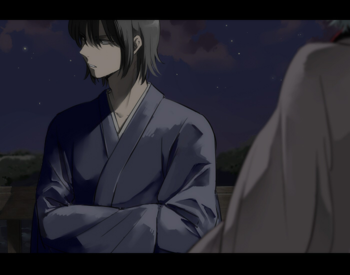 sakata gintoki and katsura kotarou (gintama) drawn by boeing_(kzkboe)