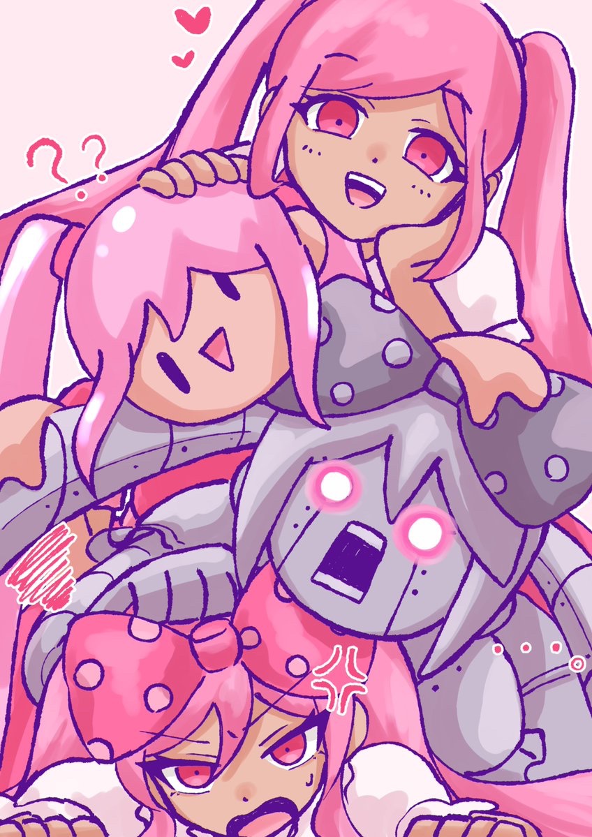 sweetheart, perfectheart, mutantheart, and roboheart (omori) drawn by imo_mo_0