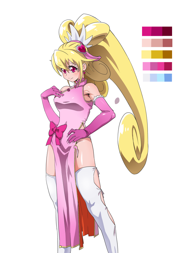 aida mana and cure heart (precure and 1 more) drawn by gan_balance