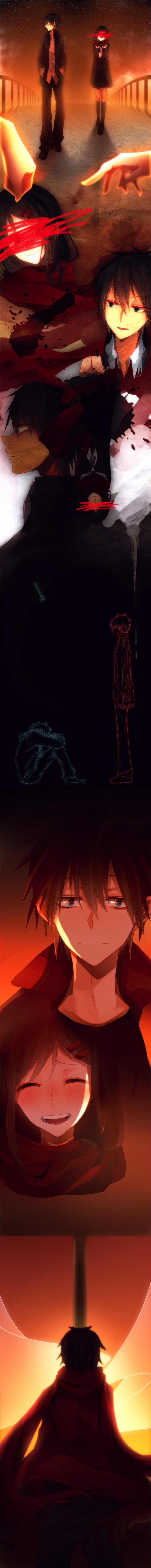 tateyama ayano and kisaragi shintarou (kagerou project and 1 more) drawn by nakama-san